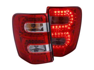 Anzo USA 1999-2004 Jeep Grand Cherokee LED Taillights Red/Clear - 311150
