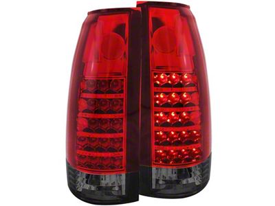Anzo USA 1999-2000 Cadillac Escalade LED Taillights Red/Smoke - 311157
