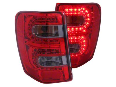 Anzo USA 1999-2004 Jeep Grand Cherokee LED Taillights Red/Smoke - 311180