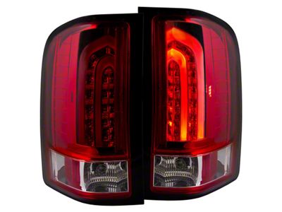 Anzo USA 2007-2013 Chevrolet Silverado 1500 LED Taillights Red/Clear G2 - 311225