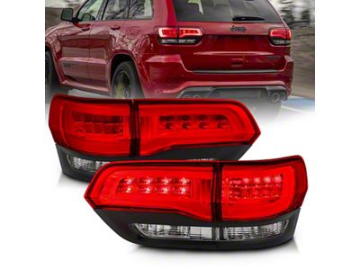 Anzo USA 2014-2016 Jeep Grand Cherokee LED Taillights Red/Clear - 311268