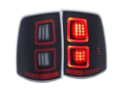 Anzo USA LED Black 13-17 Dodge Ram 1500/2500/3500 LED Taillights Black - 311273