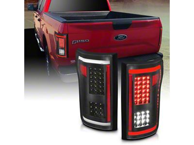 Anzo USA 2015-2017 Ford F-150 LED Taillights Black - 311285