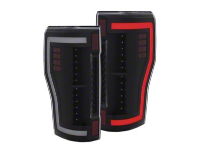 Anzo USA 2017+ Ford F-250 LED Taillights - Black/Clear - 311287