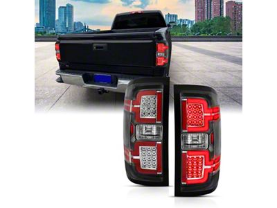 Anzo USA 2014-2018 Chevy Silverado 1500 LED Taillights Black - 311289