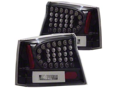 Anzo USA 2006-2008 Dodge Charger LED Taillights Black - 321014