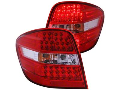 Anzo USA 2006-2007 Mercedes Benz M Class W164 LED Taillights Red/Clear - 321053