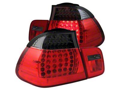 Anzo USA 2002-2005 4DR BMW 3 Series E46 LED Taillights Red/Smoke - 321123