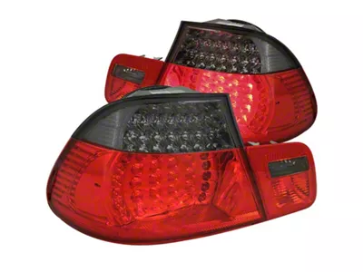 Anzo USA 1999-2001 BMW 3 Series E46 LED Taillights Red/Smoke 2pc - 321127