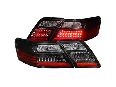 Anzo USA 2007-2009 Toyota Camry LED Taillights Black - 321163