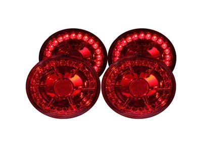 Anzo USA 2005-2010 Chevrolet Corvette LED Taillights Red 4pc - 321168