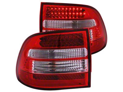 Anzo USA 2003-2006 Porsche Cayenne LED Taillights Red/Clear - 321170