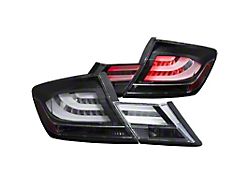 Anzo USA 2013-2015 Honda Civic LED Taillights Black - 321323