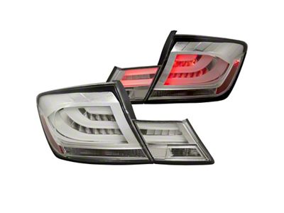 Anzo USA 2013-2015 Honda Civic excludes hybrid LED Taillights Chrome - 321325
