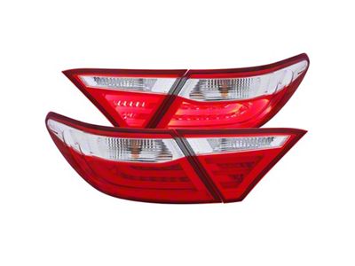 Anzo USA 2015-2016 Toyota Camry LED Taillights Red/Clear - 321335