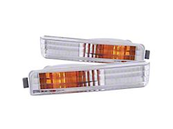Anzo USA 1990-1991 Honda Accord Euro Parking Lights Chrome w/ Amber - 511006