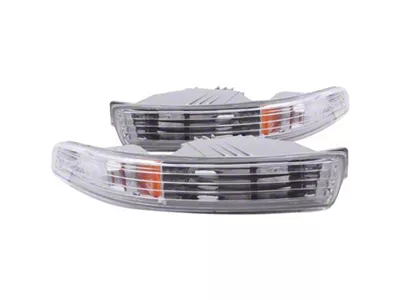 Anzo USA 1994-1997 Acura Integra Euro Parking Lights Chrome w/ Amber - 511020
