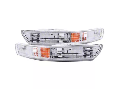 Anzo USA 1998-2001 Acura Integra Euro Parking Lights Chrome w/ Amber - 511021