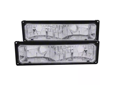 Anzo USA 1988-1998 Chevrolet C1500 Euro Parking Lights Black - 511033