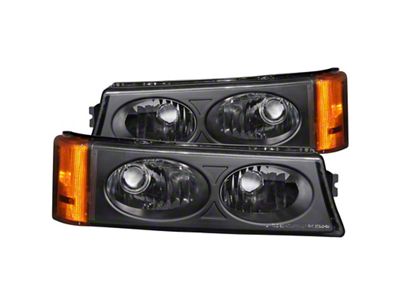 Anzo USA 2003-2006 Chevrolet Silverado 1500 Euro Parking Lights Black - 511036
