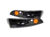 Anzo USA 1993-2002 Chevrolet Camaro Euro Parking Lights Black w/ Amber - 511045