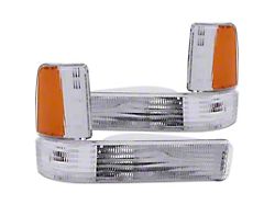 Anzo USA 1991-1996 Dodge Dakota Euro Parking Lights Chrome w/ Amber - 511047