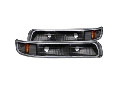 Anzo USA 1999-2002 Chevrolet Silverado 1500 Euro Parking Lights Black w/ - 511065
