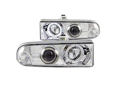 Anzo USA 1998-2005 Chevrolet S-10 Projector Headlights w/ Halo Chrome - 111016