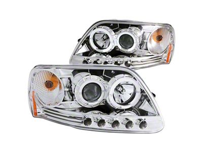 Anzo USA 1997.5-2003 Ford F-150 Projector Headlights w/ Halo and LED - 111032