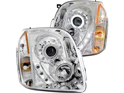 Anzo USA 2007-2014 Gmc Yukon Projector Headlights w/ Halo Chrome CCFL - 111147