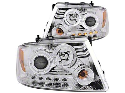 Anzo USA 2004-2008 Ford F-150 Projector Headlights w/ Halo and LED - 111203