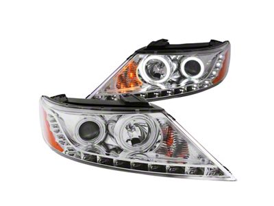 Anzo USA 2011-2013 Kia Sorento Projector Headlights w/ Halo Chrome CCFL - 111249