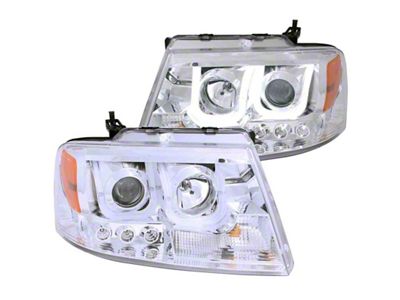 Anzo USA 2004-2008 Ford F-150 Projector Headlights w/ U-Bar Chrome - 111287