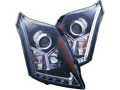 Anzo USA 2010-2015 Cadillac Srx Projector Headlights w/ Plank Style Design - 111308