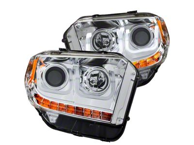 Anzo USA 2014-2015 Toyota Tundra Projector Headlights w/ U-Bar Chrome w/ - 111327