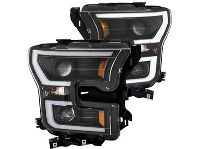 Anzo USA 2015-2016 Ford F-150 Projector Headlights w/ Plank Style Design - 111347
