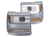 Anzo USA 16-17 Chevy Silverado 1500 Projector Headlights Plank Style Design - 111374