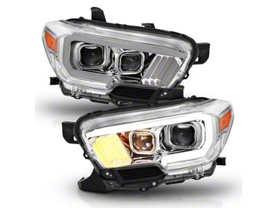 Anzo USA 2016-2017 Toyota Tacoma Projector Headlights w/ Plank Style Design - 111380
