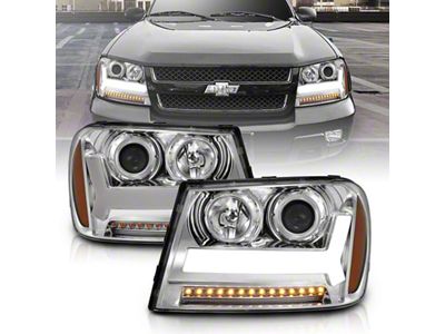 Anzo USA 2006-2009 Chevrolet Trailblazer Projector Headlights w/ Plank Style Design - 111391