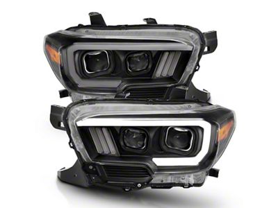 Anzo USA 2016-2017 Toyota Tacoma Projector Headlights w/ Plank Style Switchback - 111396