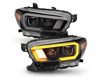 Anzo USA 2016-2017 Toyota Tacoma Projector Headlights w/ Plank Style Switchback - 111397