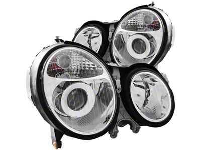 Anzo USA 1999-2002 Mercedes Benz E Class W210 Projector Headlights Chrome - 121086