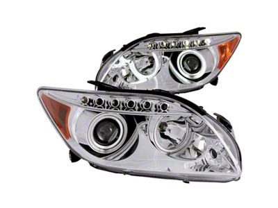 Anzo USA 2005-2010 Scion Tc Projector Headlights w/ Halo Chrome CCFL - 121120