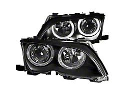 Anzo USA 2002-2005 BMW 3 Series E46 Projector Headlights w/ Halo - 121140