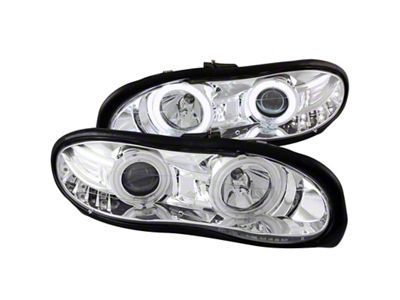 Anzo USA 1998-2002 Chevrolet Camaro Projector Headlights w/ Halo Chrome - 121159