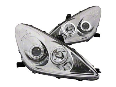 Anzo USA 2002-2003 Lexus Es300 Projector Headlights w/ Halo Chrome CCFL - 121173