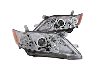 Anzo USA 2007-2009 Toyota Camry Projector Headlights w/ Halo Chrome - 121180