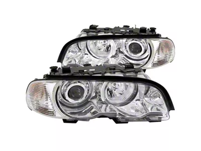 Anzo USA 2000-2003 BMW 3 Series E46 Projector Headlights w/ Halo - 121268