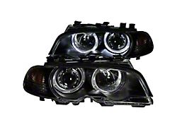Anzo USA Projector Headlights w/ Halo (00-03 BMW 3 Series E46)