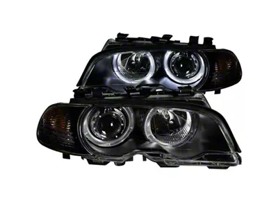 Anzo USA 2000-2003 BMW 3 Series E46 Projector Headlights w/ Halo - 121269